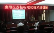 惠州市惠阳区举办荔枝标准化生产培训班